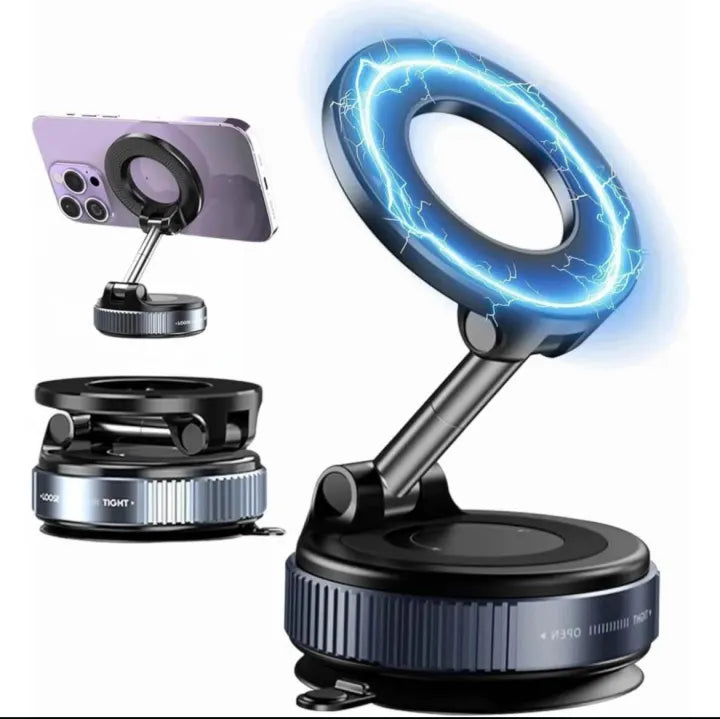 K007 Vacuum Suction Magnetic Bracket – 360° Adjustable Magnetic Phone Holder