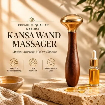 Kansa Wand Massager – Ayurvedic Face & Body Massage Tool