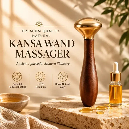Kansa Wand Massager – Ayurvedic Face & Body Massage Tool