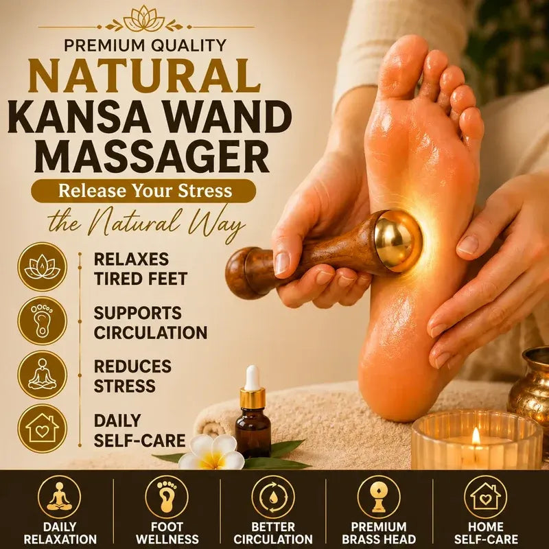 Kansa Wand Massager for Face and Body