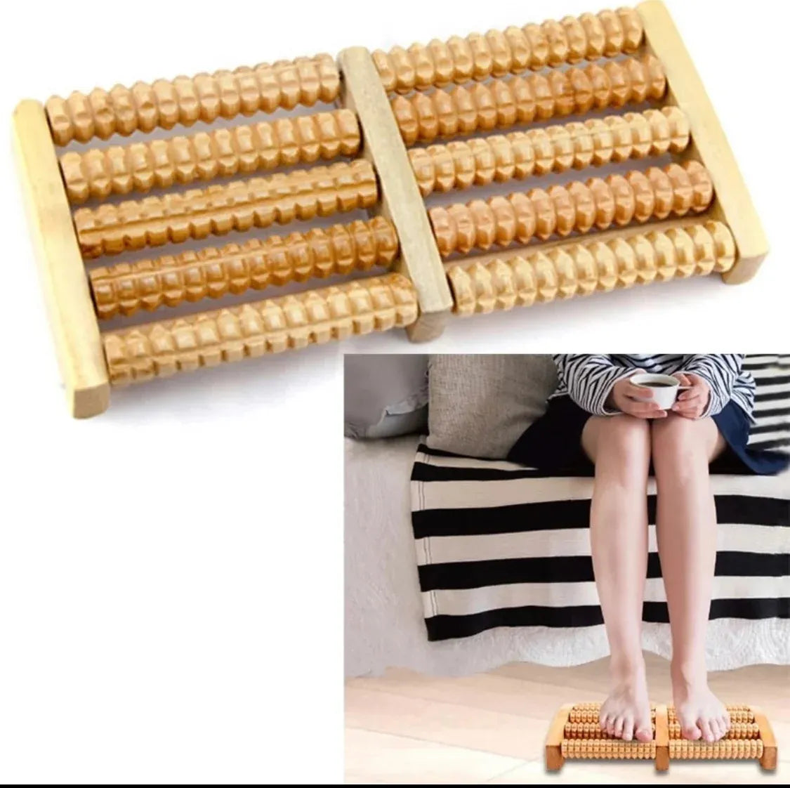 NaturalWoodenFootMassager