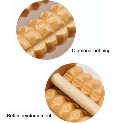 WoodenRollerFootMassagerforHomeUse