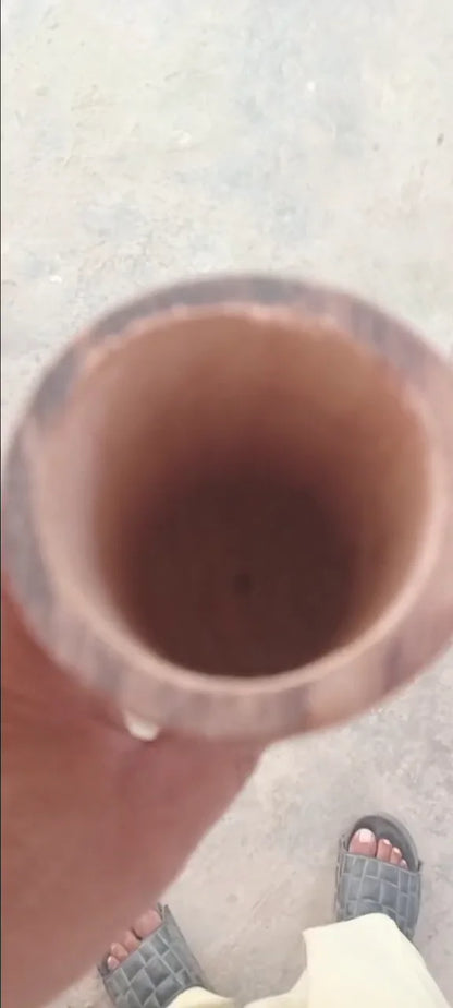 Vijaysar Wood Glass Natural Ayurvedic Water Tumbler